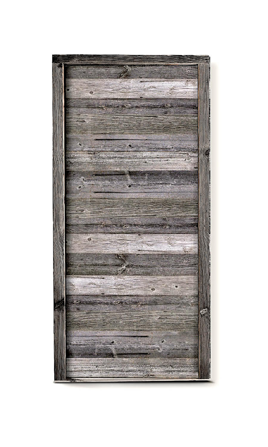  Porte en vieux bois gris 