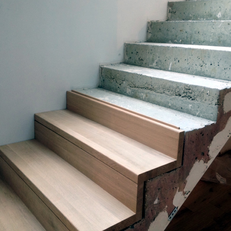 escaliers bois, escaliers bois massif, habillage escaliers bois